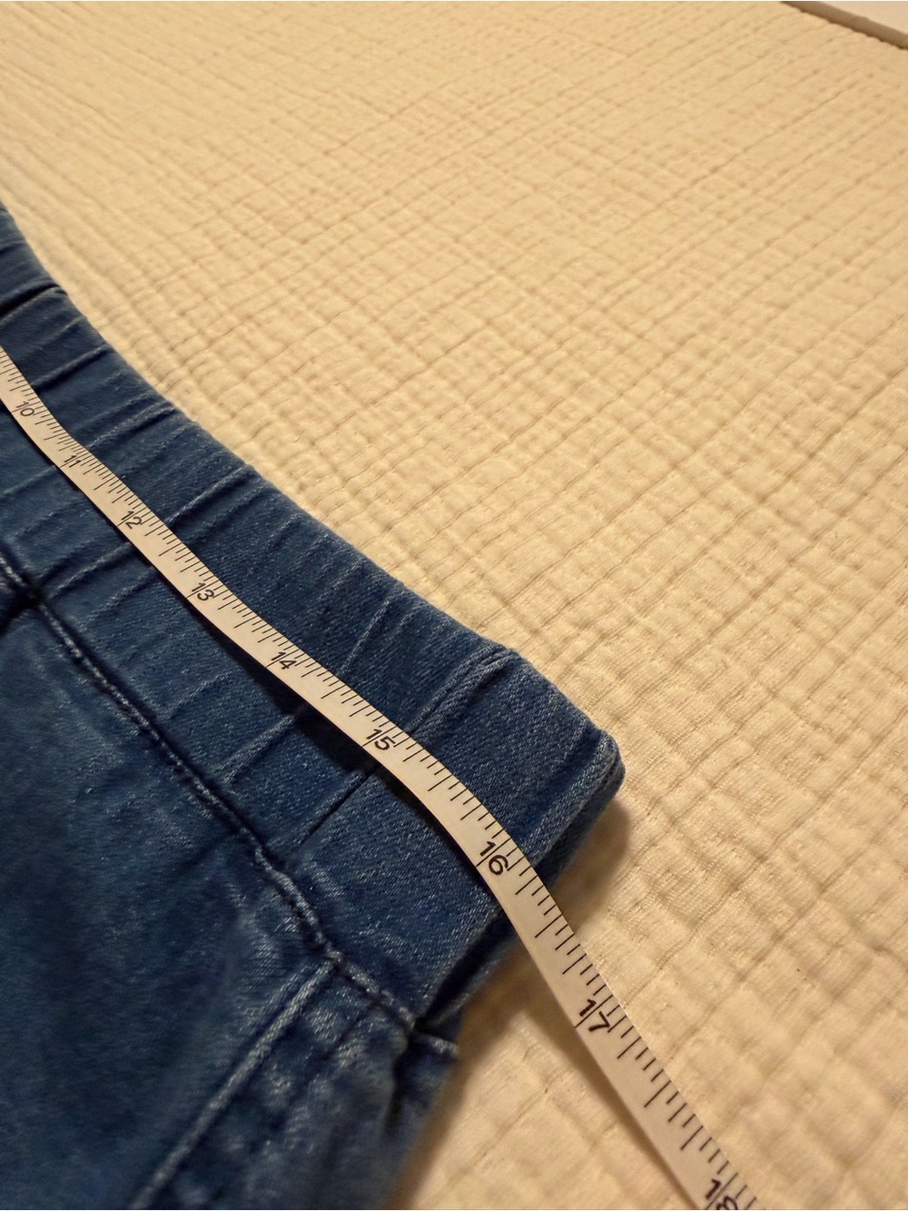 Time and Tru Blue Distressed Flare Jeans Size XL - Picture 6 of 8